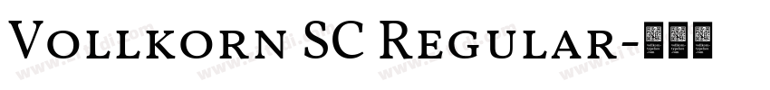 Vollkorn SC Regular字体转换